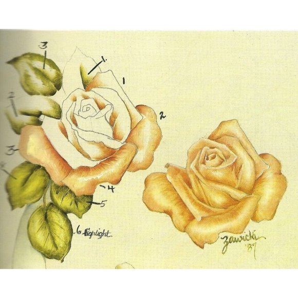 Hidden Treasures 1988 Special Rose Section Full Size Pull out patterns - Picture 2 of 11